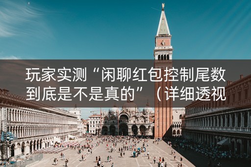 玩家实测“闲聊红包控制尾数到底是不是真的”（详细透视教程）-哔哩哔哩