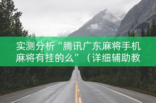 实测分析“腾讯广东麻将手机麻将有挂的么”（详细辅助教程）-哔哩哔哩