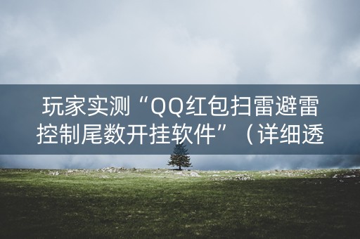 玩家实测“QQ红包扫雷避雷控制尾数开挂软件”（详细透视教程）-哔哩哔哩