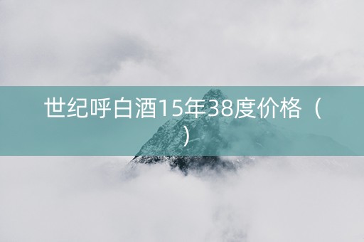 世纪呼白酒15年38度价格（）