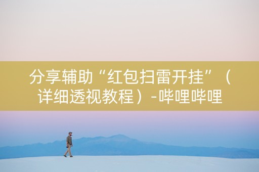 分享辅助“红包扫雷开挂”（详细透视教程）-哔哩哔哩