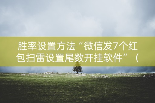 胜率设置方法“微信发7个红包扫雷设置尾数开挂软件”（详细透视教程）-哔哩哔哩