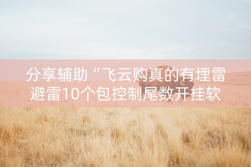 分享辅助“飞云购真的有埋雷避雷10个包控制尾数开挂软件”（详细透视教程）-哔哩哔哩
