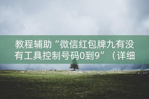 教程辅助“微信红包牌九有没有工具控制号码0到9”（详细透视教程）-哔哩哔哩