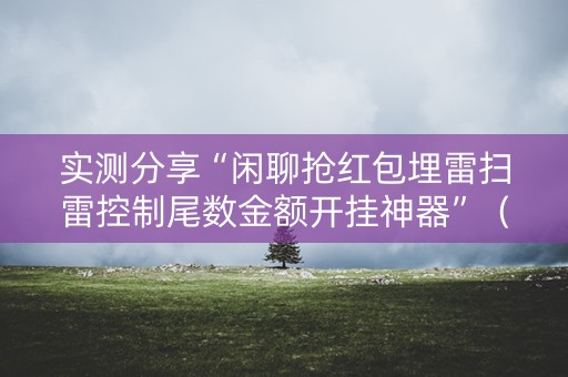 实测分享“闲聊抢红包埋雷扫雷控制尾数金额开挂神器”（详细透视教程）-哔哩哔哩