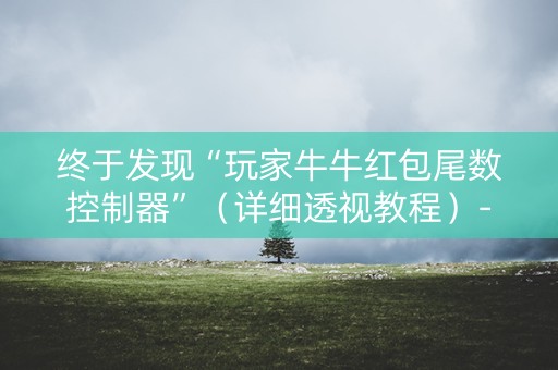 终于发现“玩家牛牛红包尾数控制器”（详细透视教程）-哔哩哔哩