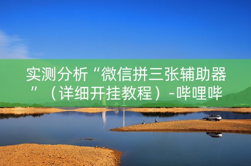 实测分析“微信拼三张辅助器”（详细开挂教程）-哔哩哔哩