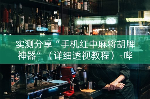 实测分享“手机红中麻将胡牌神器”（详细透视教程）-哔哩哔哩