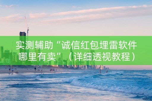 实测辅助“诚信红包埋雷软件哪里有卖”（详细透视教程）-哔哩哔哩