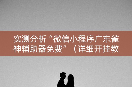 实测分析“微信小程序广东雀神辅助器免费”（详细开挂教程）-哔哩哔哩