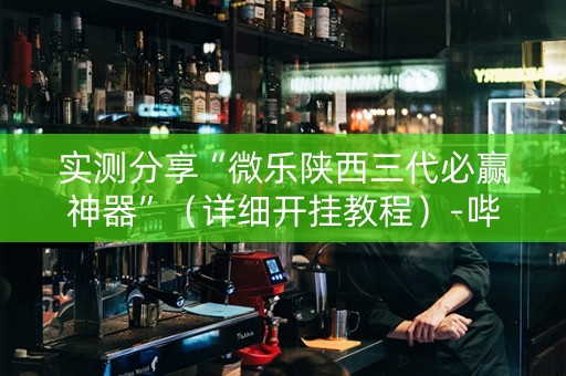 实测分享“微乐陕西三代必赢神器”（详细开挂教程）-哔哩哔哩