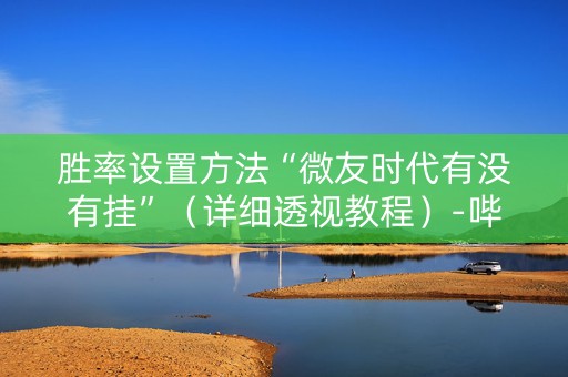 胜率设置方法“微友时代有没有挂”（详细透视教程）-哔哩哔哩