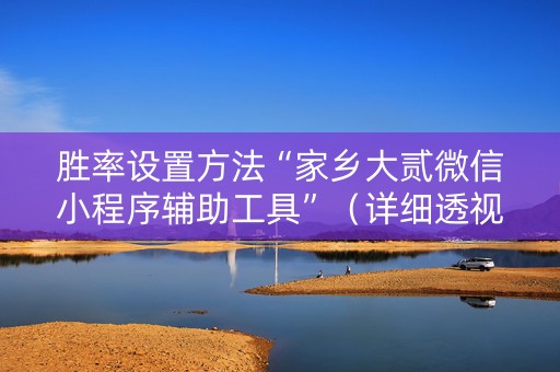 胜率设置方法“家乡大贰微信小程序辅助工具”（详细透视教程）-哔哩哔哩