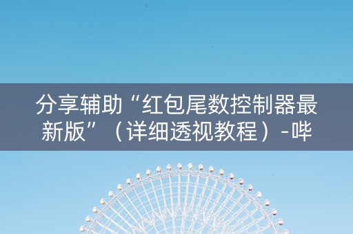 分享辅助“红包尾数控制器最新版”（详细透视教程）-哔哩哔哩