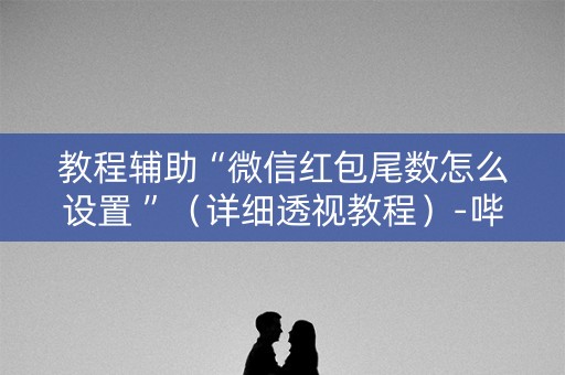 教程辅助“微信红包尾数怎么设置 ”（详细透视教程）-哔哩哔哩