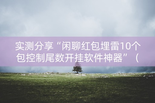 实测分享“闲聊红包埋雷10个包控制尾数开挂软件神器”（详细透视教程）-哔哩哔哩