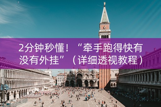 2分钟秒懂！“牵手跑得快有没有外挂”（详细透视教程）-哔哩哔哩