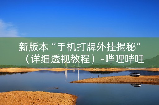 新版本“手机打牌外挂揭秘”（详细透视教程）-哔哩哔哩