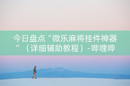今日盘点“微乐麻将挂件神器”（详细辅助教程）-哔哩哔哩