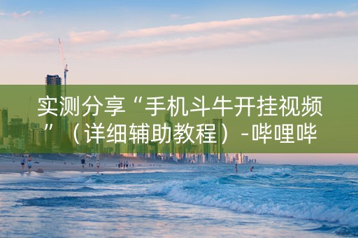 实测分享“手机斗牛开挂视频”（详细辅助教程）-哔哩哔哩