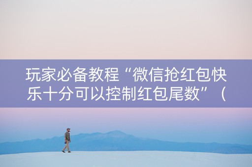 玩家必备教程“微信抢红包快乐十分可以控制红包尾数”（详细透视教程）-哔哩哔哩