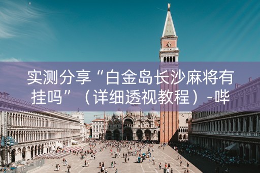 实测分享“白金岛长沙麻将有挂吗”（详细透视教程）-哔哩哔哩