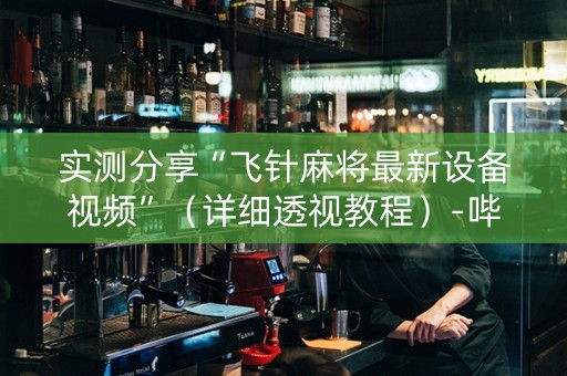 实测分享“飞针麻将最新设备视频”（详细透视教程）-哔哩哔哩