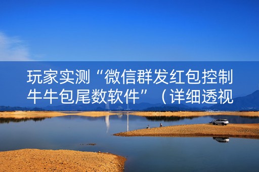 玩家实测“微信群发红包控制牛牛包尾数软件”（详细透视教程）-哔哩哔哩