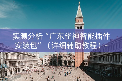 实测分析“广东雀神智能插件安装包”（详细辅助教程）-哔哩哔哩