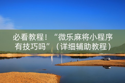 必看教程！“微乐麻将小程序有技巧吗”（详细辅助教程）-哔哩哔哩