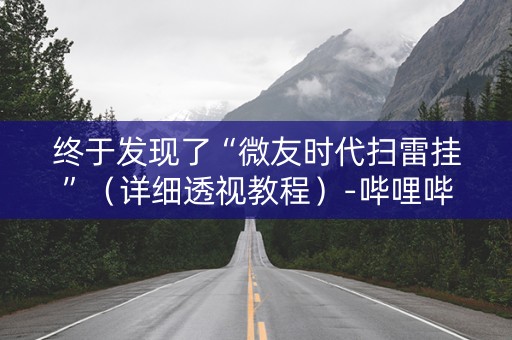 终于发现了“微友时代扫雷挂”（详细透视教程）-哔哩哔哩