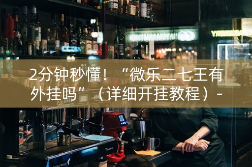 2分钟秒懂！“微乐二七王有外挂吗”（详细开挂教程）-哔哩哔哩