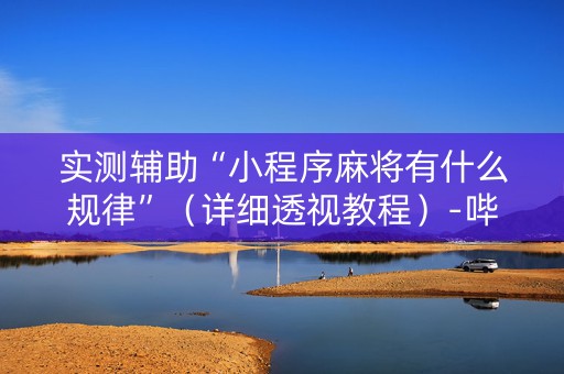 实测辅助“小程序麻将有什么规律”（详细透视教程）-哔哩哔哩