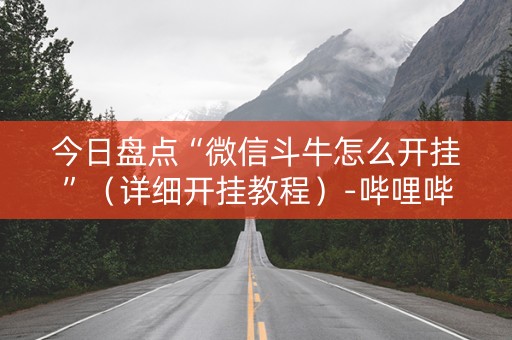 今日盘点“微信斗牛怎么开挂”（详细开挂教程）-哔哩哔哩