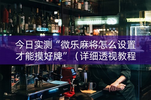 今日实测“微乐麻将怎么设置才能摸好牌”（详细透视教程）-哔哩哔哩