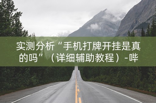 实测分析“手机打牌开挂是真的吗”（详细辅助教程）-哔哩哔哩