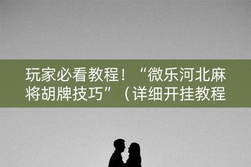 玩家必看教程！“微乐河北麻将胡牌技巧”（详细开挂教程）-哔哩哔哩