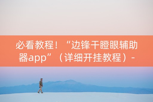 必看教程！“边锋干瞪眼辅助器app”（详细开挂教程）-哔哩哔哩