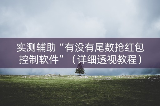 实测辅助“有没有尾数抢红包控制软件”（详细透视教程）-哔哩哔哩