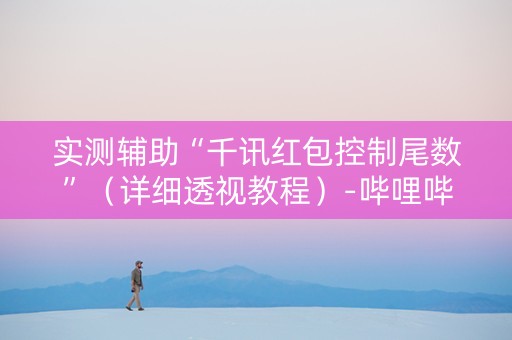 实测辅助“千讯红包控制尾数”（详细透视教程）-哔哩哔哩