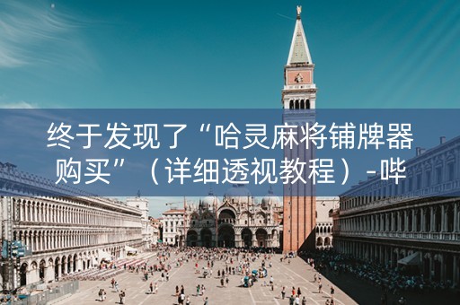 终于发现了“哈灵麻将铺牌器购买”（详细透视教程）-哔哩哔哩