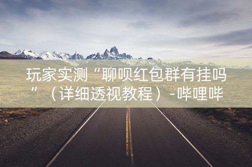 玩家实测“聊呗红包群有挂吗”（详细透视教程）-哔哩哔哩