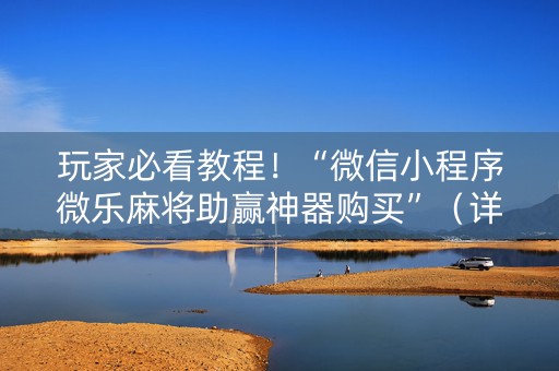 玩家必看教程！“微信小程序微乐麻将助赢神器购买”（详细透视教程）-哔哩哔哩
