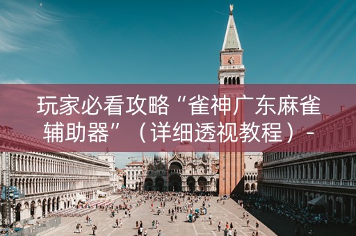 玩家必看攻略“雀神广东麻雀辅助器”（详细透视教程）-哔哩哔哩