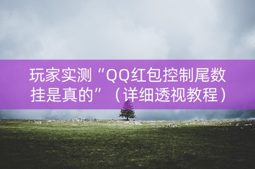 玩家实测“QQ红包控制尾数挂是真的”（详细透视教程）-哔哩哔哩