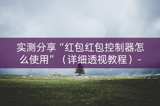 实测分享“红包红包控制器怎么使用”（详细透视教程）-哔哩哔哩