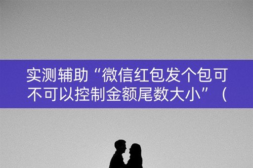 实测辅助“微信红包发个包可不可以控制金额尾数大小”（详细透视教程）-哔哩哔哩