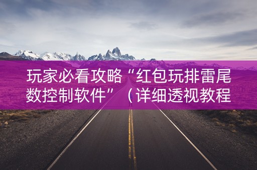 玩家必看攻略“红包玩排雷尾数控制软件”（详细透视教程）-哔哩哔哩