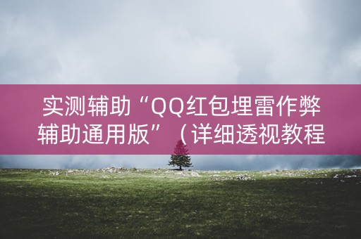 实测辅助“QQ红包埋雷作弊辅助通用版”（详细透视教程）-哔哩哔哩