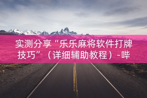 实测分享“乐乐麻将软件打牌技巧”（详细辅助教程）-哔哩哔哩
